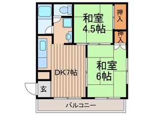 ニュ－ハイツアサヒの物件間取画像